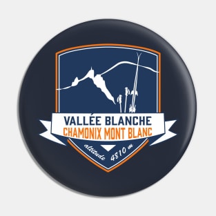 Chamonix Vallée blanche leewarddesign Pin