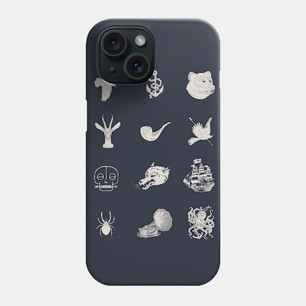 Hipsters Doodles Phone Case by ElzeroStudio