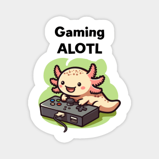 Kawaii Axolotl Gaming Magnet