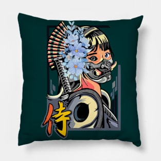 Cyber Geisha Pillow