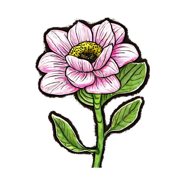 Pink Flower Drawing by PhotoSphere