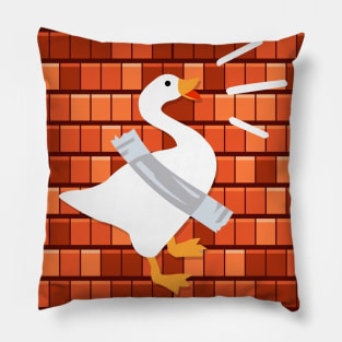 Untitled Duck Taped Goose Pillow