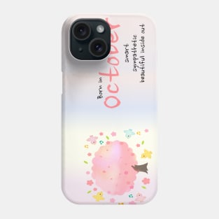 October Birthday gift idea Phone Case