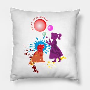 Paint your world Pillow