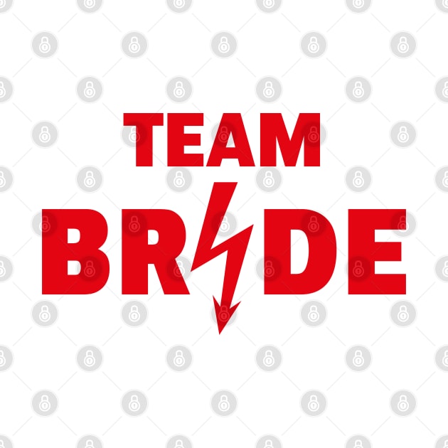 Team Bride Flash (Hen Night / Bachelorette Party / Red) by MrFaulbaum