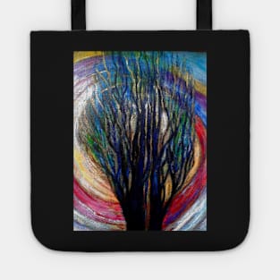 The Sun Circling Around The Tree Tote