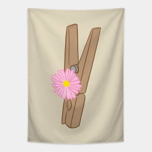 Floral clothespin Tapestry