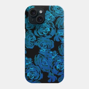 Blue Peonies Floral Pattern Phone Case