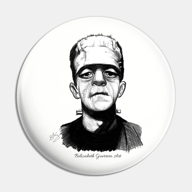 Frankenstein Pin by belizabethg