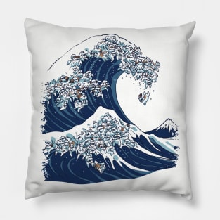 The Great Wave Shih Tzu Pillow