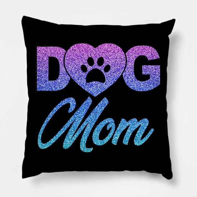 Dog Mom Shirts for Women Cute Letter Print Pet Lover Paw Pillow by Pannolinno