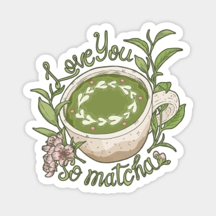 Matcha Latte Love Magnet