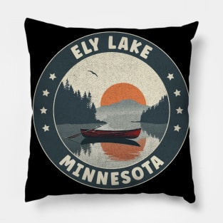 Ely Lake Minnesota Sunset Pillow