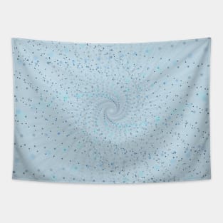 Swirling blue particles Tapestry