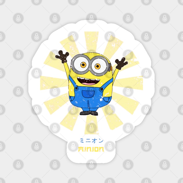 Minion Retro Japanese Magnet by box2boxxi