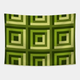 Log Cabin Patchwork Pattern Tapestry