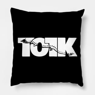 TOTK Dragon Awesome White Typography Pillow