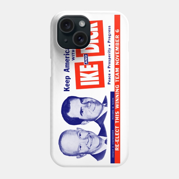 1956 Vote Ike and Dick Phone Case by historicimage