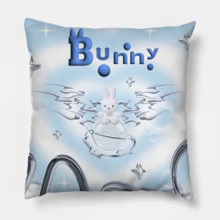 Y2k Cute Bunny Cybercore Pillow