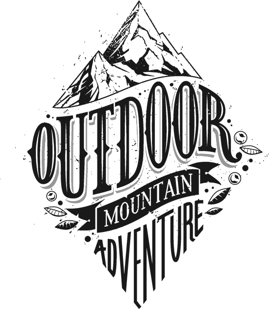 Cool mountain design for hikers and climbers Kids T-Shirt by Unelmoija