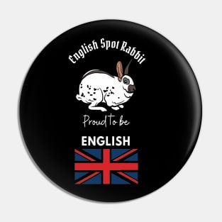 English Spot Rabbit Pin