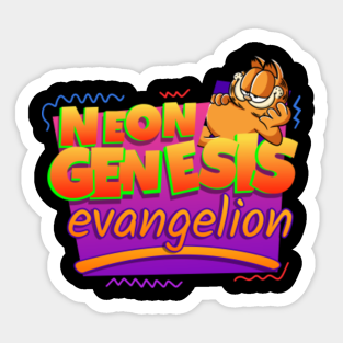 Neon Genesis Evangelion Garfield Meme Greeting Card By Willboom