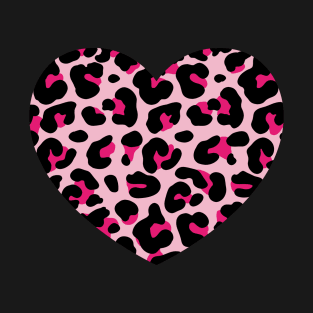 Pink Leopard Heart T-Shirt