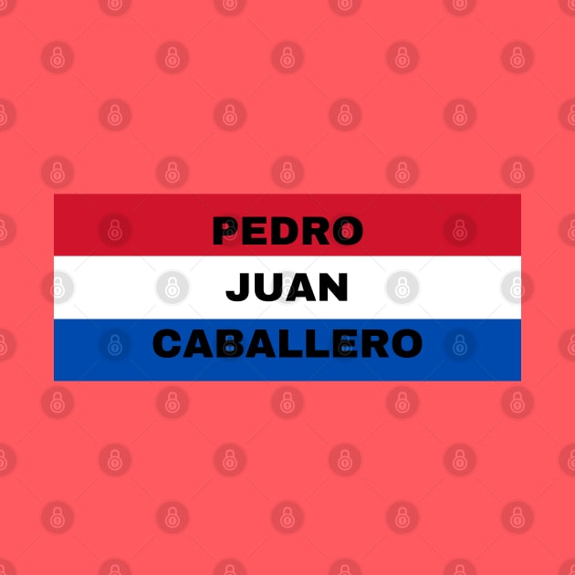 Pedro Juan Caballero City in Paraguay Flag Colors by aybe7elf