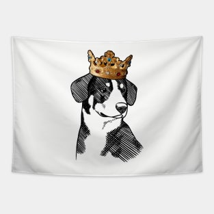 Entlebucher Mountain Dog King Queen Wearing Crown Tapestry