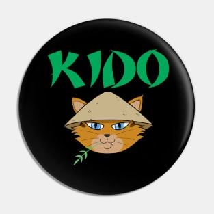 Kido the Samurai Cat Pin