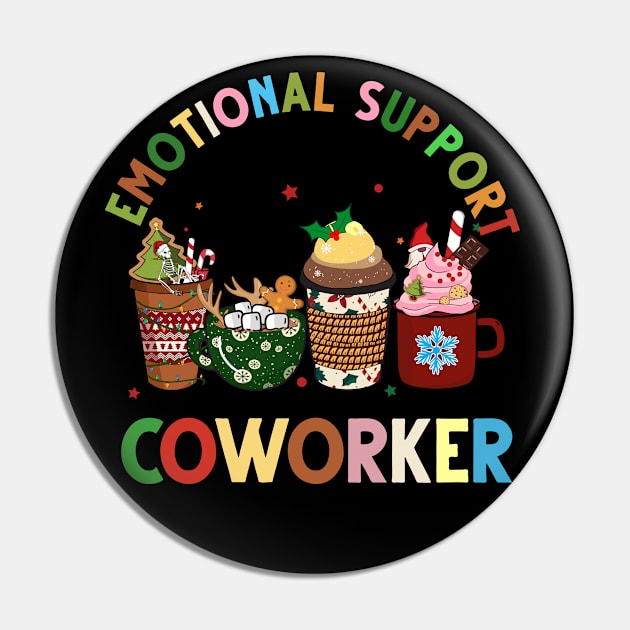 emotional support coworker Christmas coffee lover Pin by NIKA13