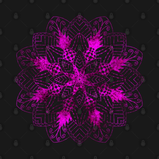 Mandala in pink foil by Hmm…maybe?