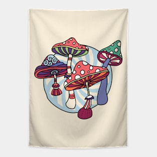 Groovy Mushrooms Tapestry