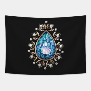 Vintage crystal pendant Tapestry