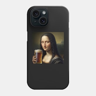 Mona Lisa Drinking Draught Beer Phone Case