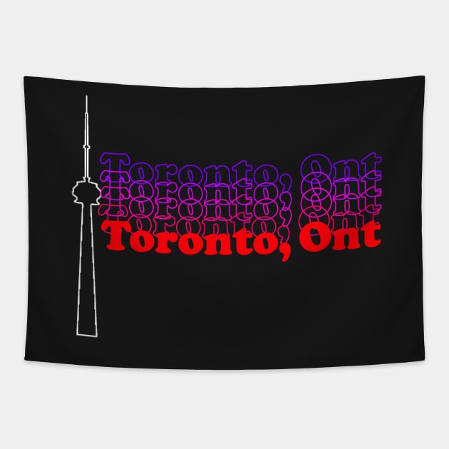 Toronto, Ontario Tapestry by inkandespresso7