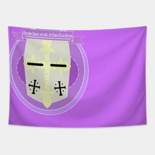 Knight Templar Purple Tapestry