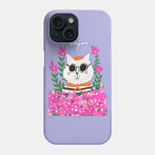 French cat Phone Case