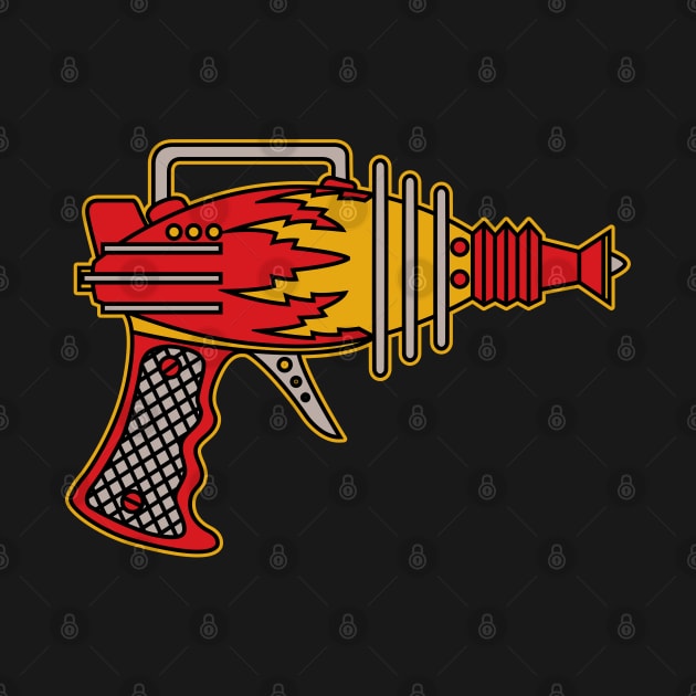 Ray Gun Vintage Cartoon Weapon 70s Retro by DetourShirts