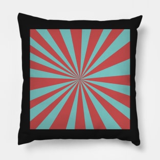 blue and pink star burst design Pillow