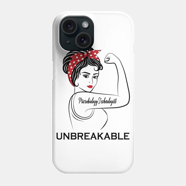 Microbiology Technologist Unbreakable Phone Case by Marc
