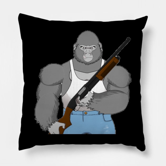 PNOID GUN Pillow by pnoid