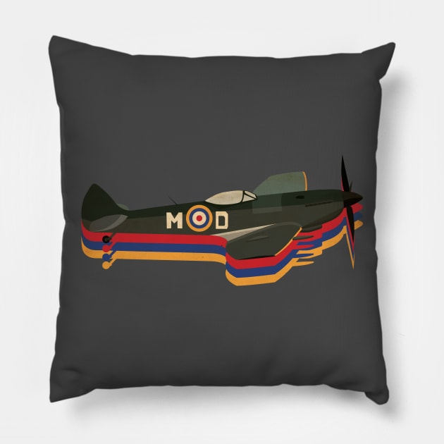 spitfire Pillow by pixelpwn