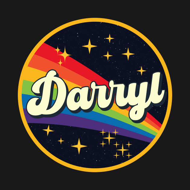 Darryl // Rainbow In Space Vintage Style by LMW Art