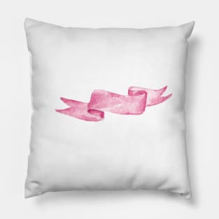 Watercolor ribbon Pillow