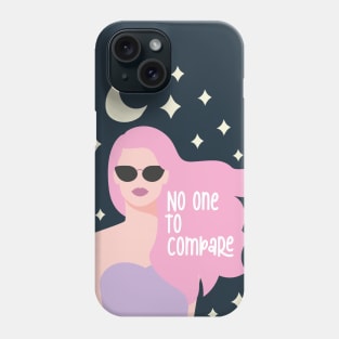 no one to compare beauty girl Phone Case