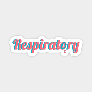 Respiratory Therapist Font Magnet