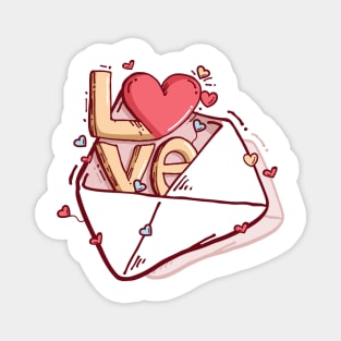 Valentine Day! Special Love Letter Magnet