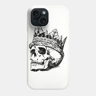 Skull King in Crown Phone Case