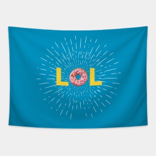 Doughnut Donut LOL Tapestry